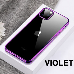Coque silicone gel CAFELE 3D EDGE Plating contours métallisés Apple iPhone 11 PRO MAX - Violet