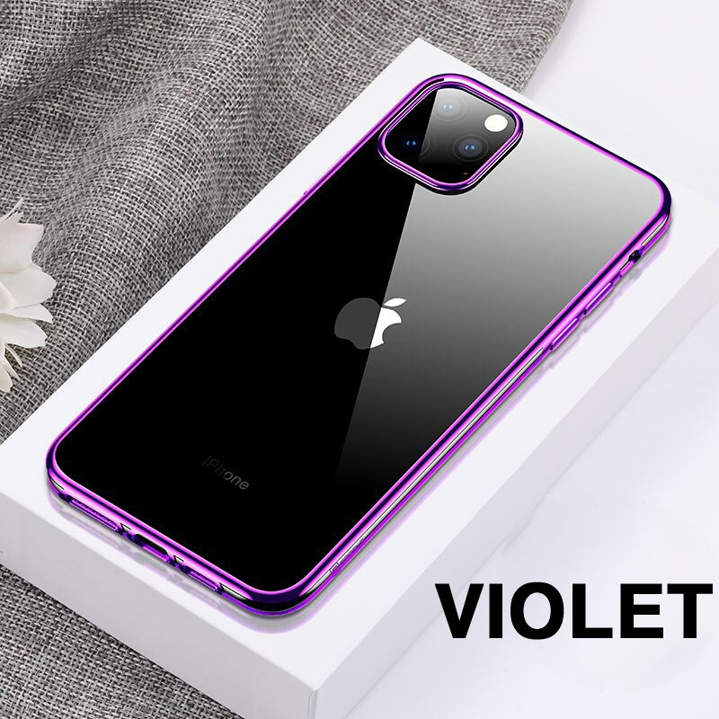 Coque silicone gel CAFELE 3D EDGE Plating contours métallisés Apple iPhone 11 PRO MAX