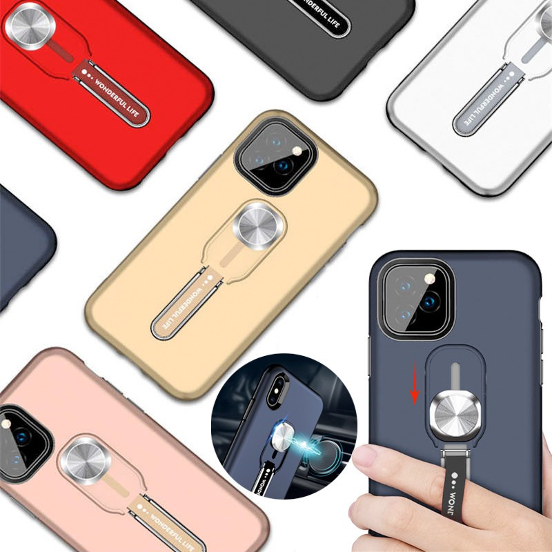 Coque rigide antichoc bimatière Magnetic Series avec béquille Apple iPhone 11 PRO