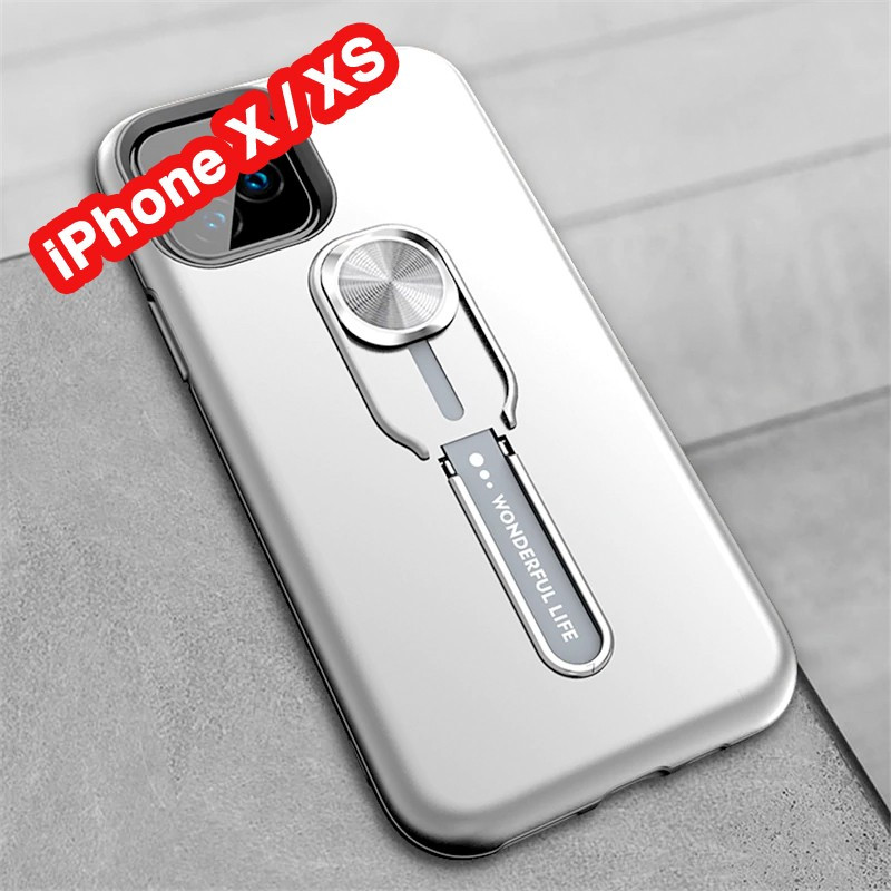 Coque rigide antichoc bimatière Magnetic Series avec béquille Apple iPhone X/XS