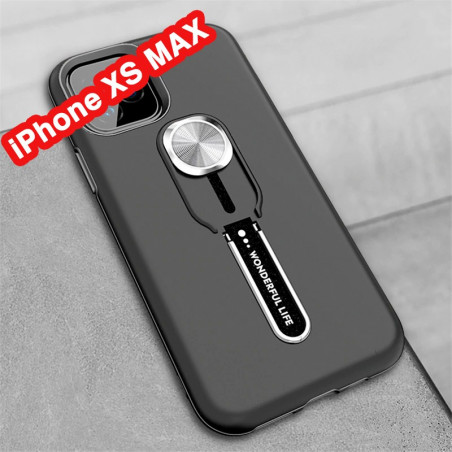 Coque rigide antichoc bimatière Magnetic Series avec béquille Apple iPhone XS MAX