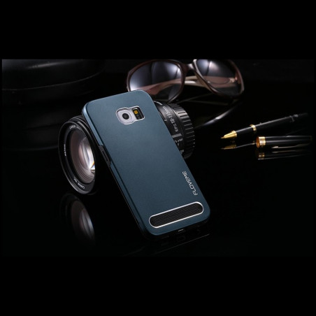 Coque Dual Layer Hybrid Samsung Galaxy S6 Bleu foncé