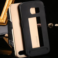 Coque Dual Layer Hybrid Samsung Galaxy S6 Edge Or