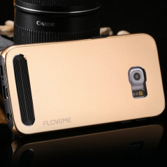 Coque Dual Layer Hybrid Samsung Galaxy S6 Edge Or