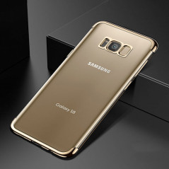 Coque silicone gel FLOVEME 3D Plating contours métallisé Samsung Galaxy S8 Plus Or