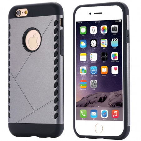 Coque Dual Layer Hybrid Apple iPhone 6/6S - Gris