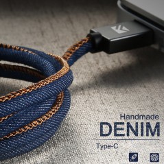 Câble USB type-C 1mt Floveme Denin Texture