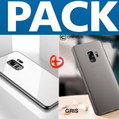 Pack Coque rigide CAFELE Vitros Series + Coque silicone gel CAFELE AIR SKIN Series Samsung Galaxy S9