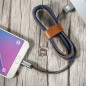 Pack Coque rigide CAFELE Vitros Series + Câble USB Type-C 1mt Floveme Denim Texture Samsung Galaxy S9 Plus