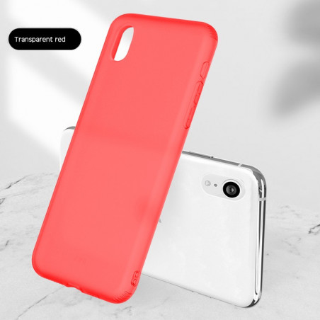 Coque silicone gel OXYGEN Series Apple iPhone XR Rouge