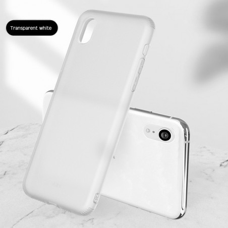 Coque silicone gel OXYGEN Series Apple iPhone XR Blanc