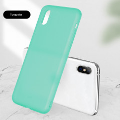 Coque silicone gel OXYGEN Series Apple iPhone XS MAX Turquoise