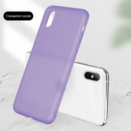 Coque silicone gel OXYGEN Series Apple iPhone XS MAX Violet
