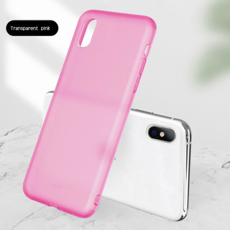 Coque silicone gel OXYGEN Series Apple iPhone XS MAX Rose