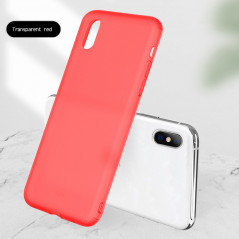 Coque silicone gel OXYGEN Series Apple iPhone XS MAX Rouge