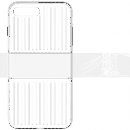 Coque LUGGAGE TRAVELLING Apple iPhone 7 Plus Blanc