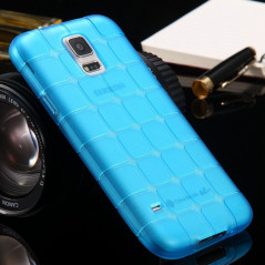 Coque Square Grid Samsung Galaxy S5 Bleu