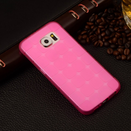 Coque Square Grid Samsung Galaxy S6 Rose