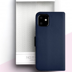 Etui folio FORTYFOUR No.11 Apple iPhone 11 Bleu