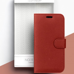 Etui folio FORTYFOUR No.11 Apple iPhone XR Rouge
