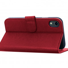 Etui folio FORTYFOUR No.11 Apple iPhone XR Rouge