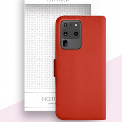 Etui folio FORTYFOUR No.11 Samsung Galaxy S20 Ultra 5G Rouge