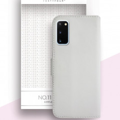 Etui folio FORTYFOUR No.11 Samsung Galaxy S20 Blanc