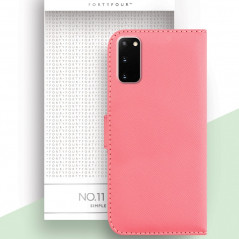 Etui folio FORTYFOUR No.11 Samsung Galaxy S20 Rose