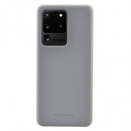 Coque cuir Mike Galeli LENNY Series Samsung Galaxy S20 Ultra 5G Gris