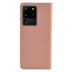 Etui cuir Mike Galeli MARC Series Samsung Galaxy S20 Ultra 5G Rose
