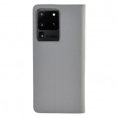 Etui cuir Mike Galeli MARC Series Samsung Galaxy S20 Ultra 5G Gris