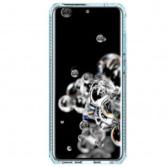 Coque souple ITSKINS Spectrum Clear Samsung Galaxy S20 Ultra 5G Bleu