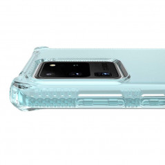 Coque souple ITSKINS Spectrum Clear Samsung Galaxy S20 Ultra 5G Bleu