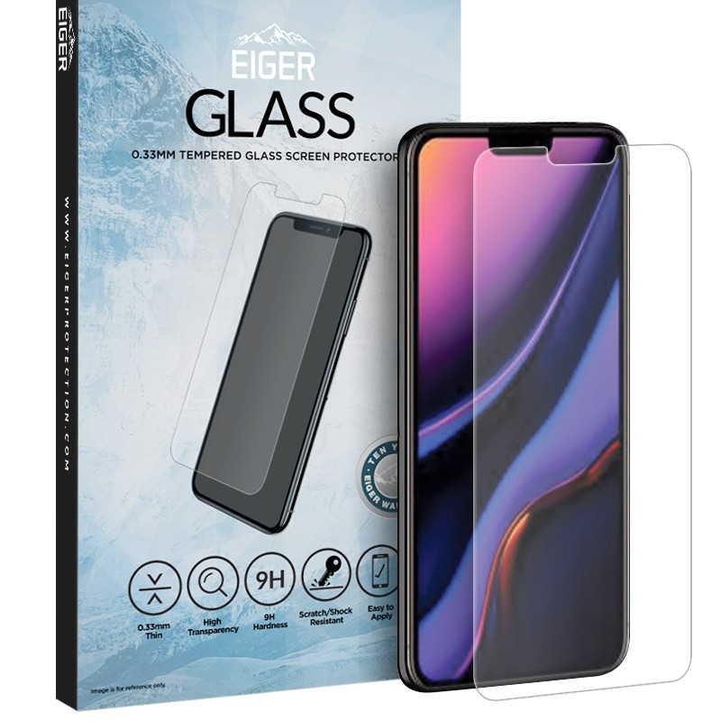Protection écran verre trempé Eiger 2.5D SP GLASS Apple iPhone 11/XR Protection écran verre trempé Eiger 2.5D SP GLASS Apple iPhone 11/XR