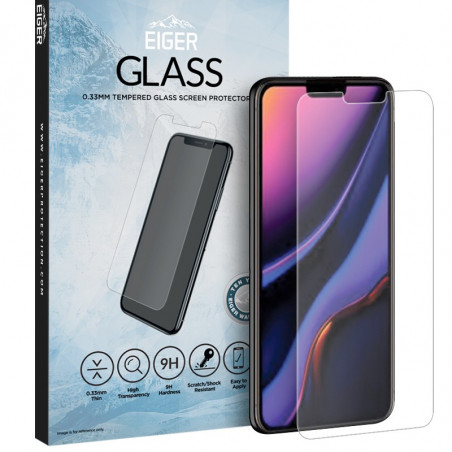 Protection écran verre trempé Eiger 2.5D SP GLASS Apple iPhone 11 / XR