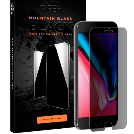 Protection écran verre trempé Eiger 3D GLASS PRIVACY Apple iPhone 7/8/6S/6/SE 2020