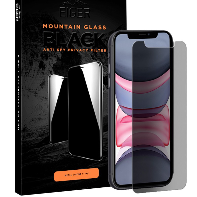 Eiger - iPhone 11 / iPhone XR Protection écran PRIVACY GLASS