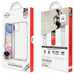 Coque rigide ITSKINS HYBRID CLEAR Apple iPhone 11 PRO MAX Rose (light Pink)