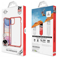 Coque rigide ITSKINS HYBRID CLEAR Apple iPhone 11 PRO Rouge