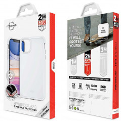 Coque rigide ITSKINS HYBRID GLASS Apple iPhone 11 PRO MAX Blanc (Mat)