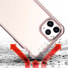 Coque rigide ITSKINS HYBRID GLASS Apple iPhone 11 PRO Or Rose