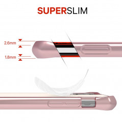 Coque rigide ITSKINS HYBRID GLASS Apple iPhone 11 Or Rose