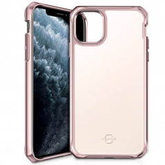 Coque rigide ITSKINS HYBRID GLASS Apple iPhone 11 Or Rose