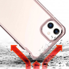 Coque rigide ITSKINS HYBRID GLASS Apple iPhone 11 Or Rose