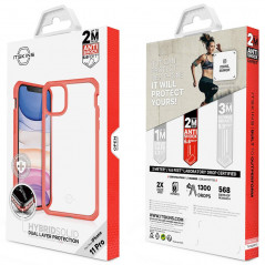 Coque rigide ITSKINS HYBRID SOLID Apple iPhone 11 PRO Orange (Plain Coral)