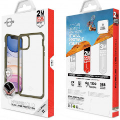 Coque rigide ITSKINS HYBRID SOLID Apple iPhone 11 Vert (Kaki)