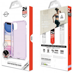Coque souple ITSKINS Spectrum Clear Apple iPhone 11 PRO MAX Violet (light Purple)
