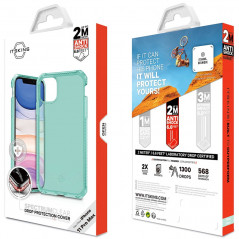 Coque souple ITSKINS Spectrum Clear Apple iPhone 11 PRO MAX Vert (tiffany green)