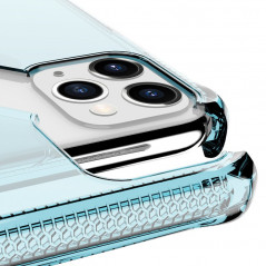Coque souple ITSKINS Spectrum Clear Apple iPhone 11 PRO MAX Bleu