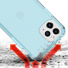 Coque souple ITSKINS Spectrum Clear Apple iPhone 11 PRO MAX Bleu
